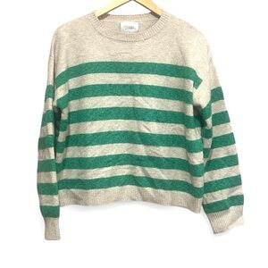 Stitches & stripes striped crew neck sweater
